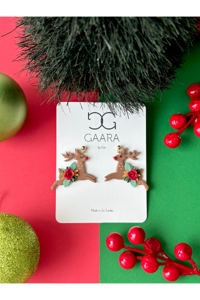 Festive Earrings - Rudolphs Wish